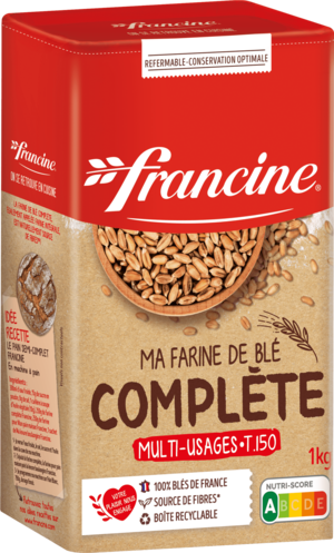 Farine De Blé Complète Intégrale T150 - 1kg