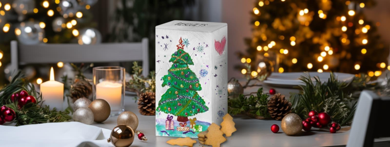 Transformez votre boîte  de farine Francine en boîte à biscuits de Noël