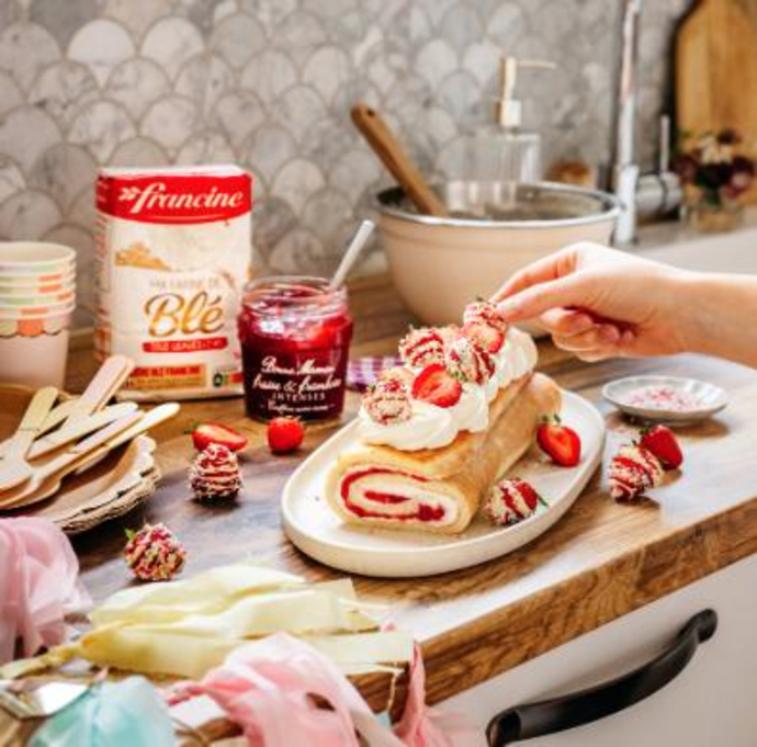 Roulé à la confiture Francine x Bonne Maman